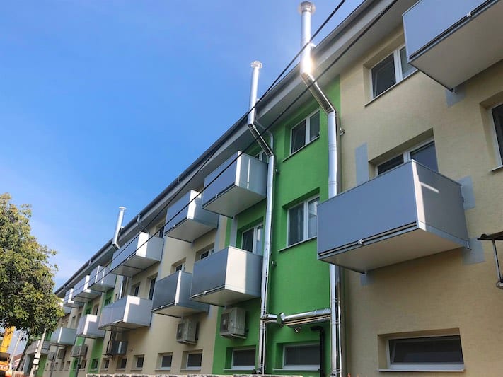 Balkony s opláštěním dibond Balkony s opláštěním dibond
