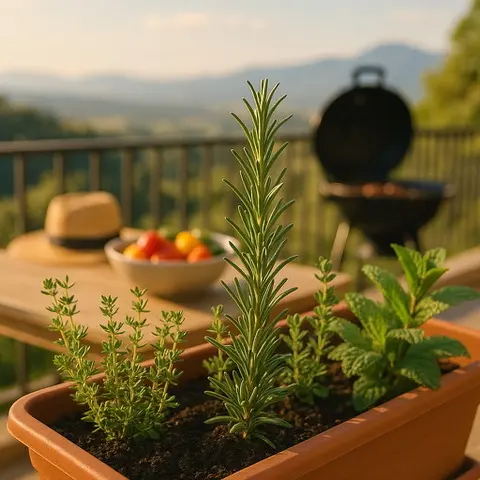 Bylinky na balkon pro vaření a grilování